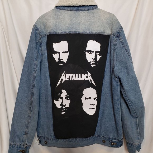 Metallica Upcycle Denim Jacket Adult Large